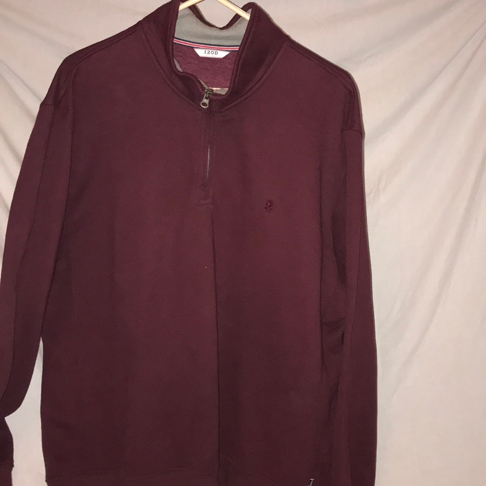 IZOD partial zip up sweater